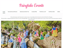 Tablet Screenshot of fairytaleeventsaz.com